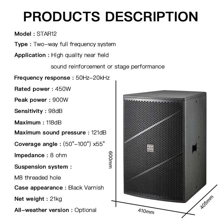 wooden pro magnet sound equipment/amplifiers/speaker sound system high quality audio sound equipment Big Sound wedding Speaker