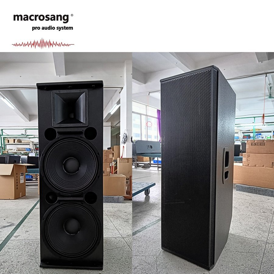 Dual 15 inch full range speakers Macrosang LS215 DOUBLE 15 inch loudspeaker party box