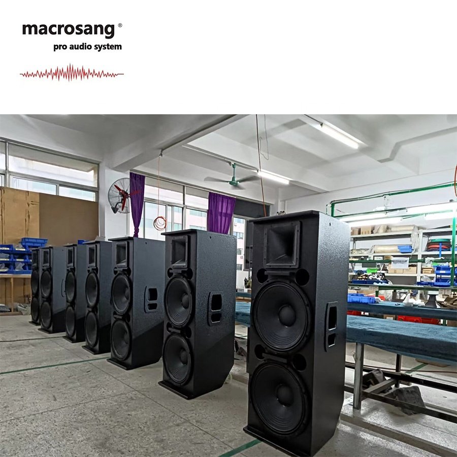 Dual 15 inch full range speakers Macrosang LS215 DOUBLE 15 inch loudspeaker party box