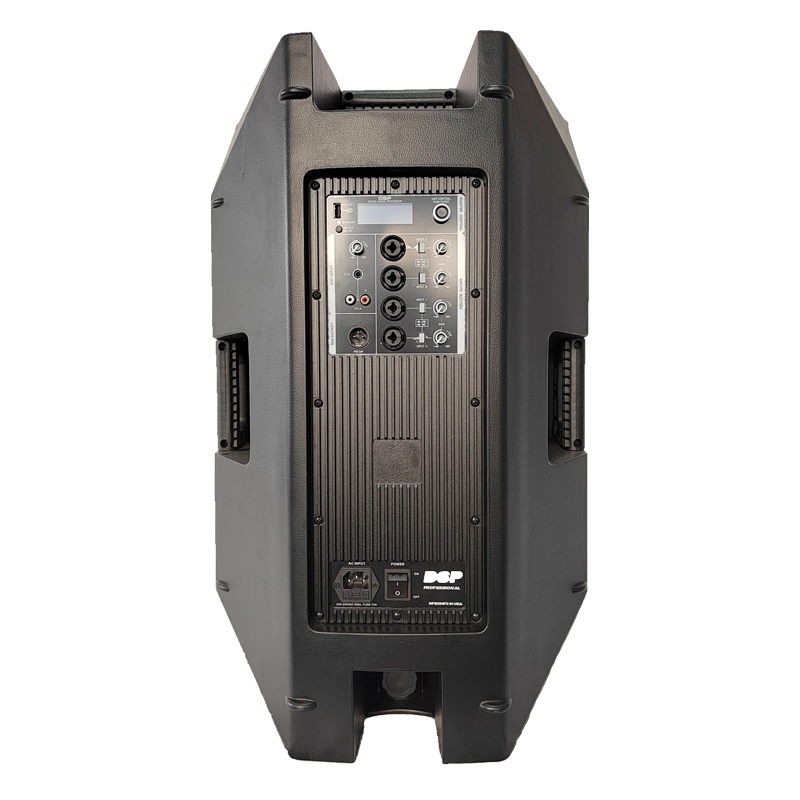 2024 New Arrival Professional Audio Sound Equipment two way full range plastic Active speaker FPC15AD-5CH with DSP and Bluetooth