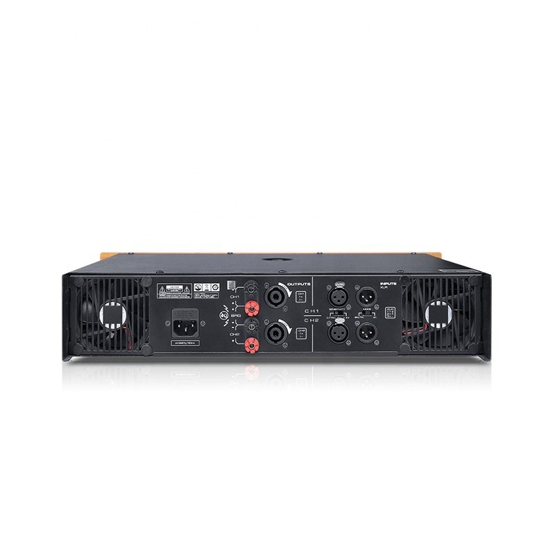 High Power 1600W 4-Port Professional Sound System 2U Analog Amplifier for line array speakers
