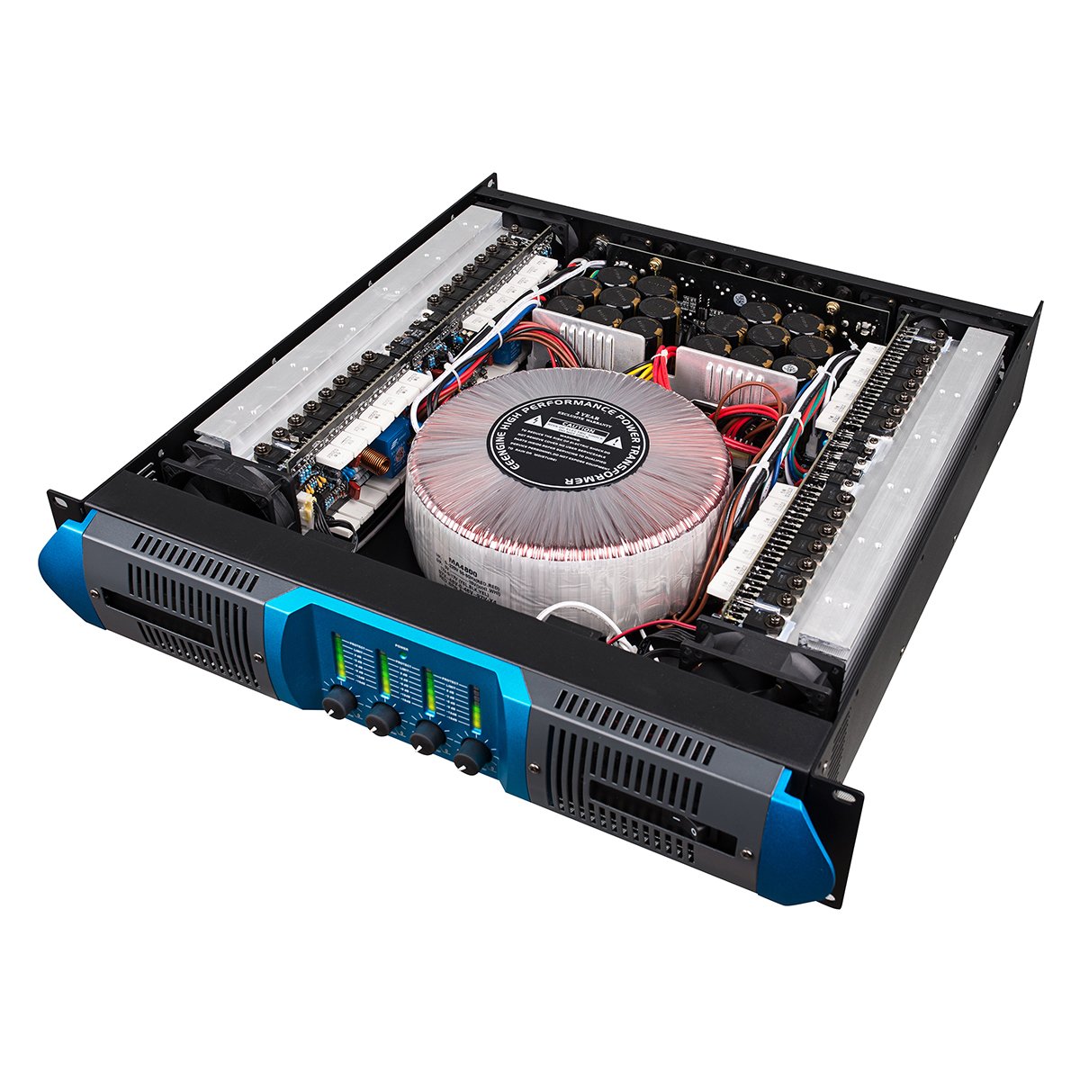 New Arrival RX4800 2U 800w copper transformer power amplifier dj controller 4-channel