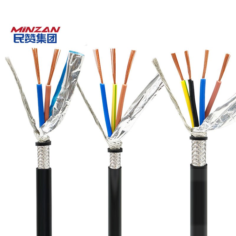RVVP 0.5mm 1.5mm 2mm 4mm 6mm 3/4/5 core shielded cable PVC fire alarm cable signal shield rvvp wire cable