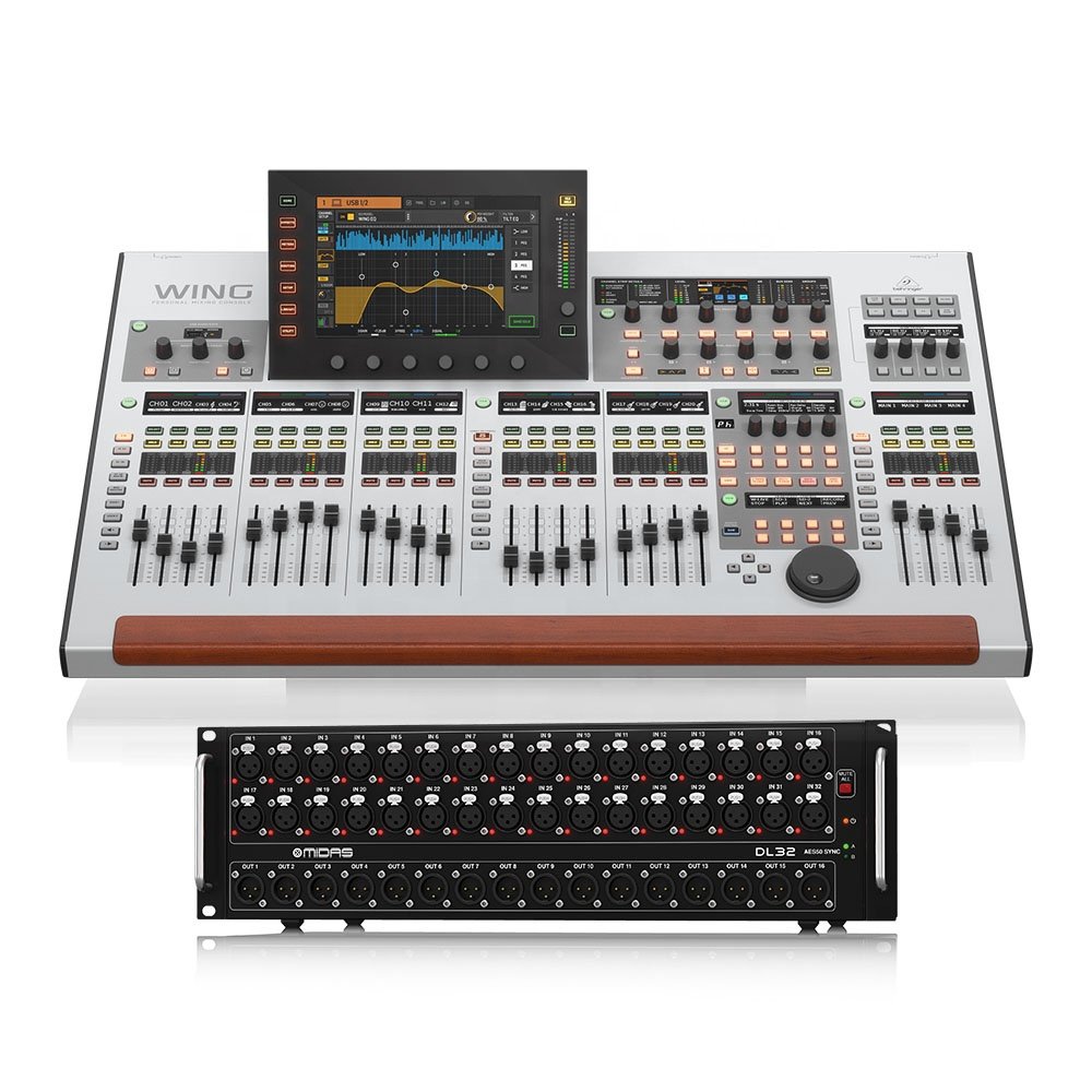 Behringer WING Digital Mixer + Midas DL32 Stagebox Pa System Outdoor Concert Sound System Music Equipment