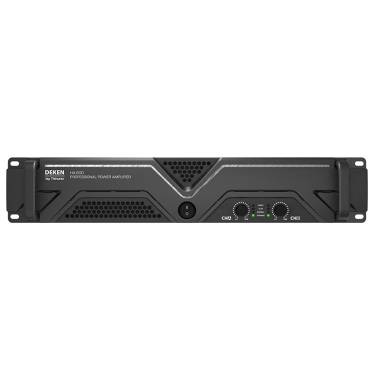 DEKEN HA-600 Digital Audio 2U 2CH 2*600W 8 Ohms Class H Professional Sound System Entertainment Power Amplifier for Night Club