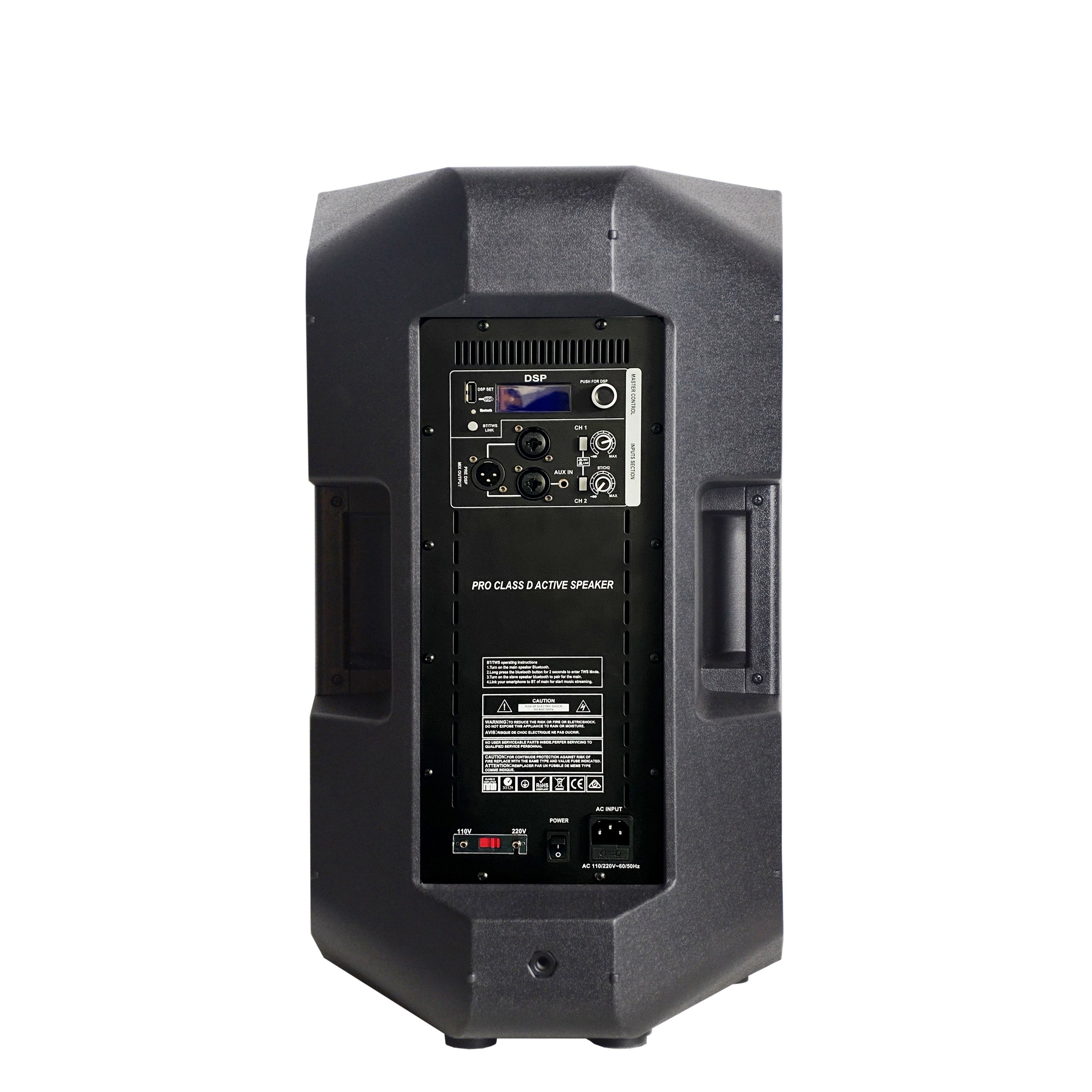Best sound equipment 2-way plastic full range outdoor speaker & horn Rechargeable Battery Powered