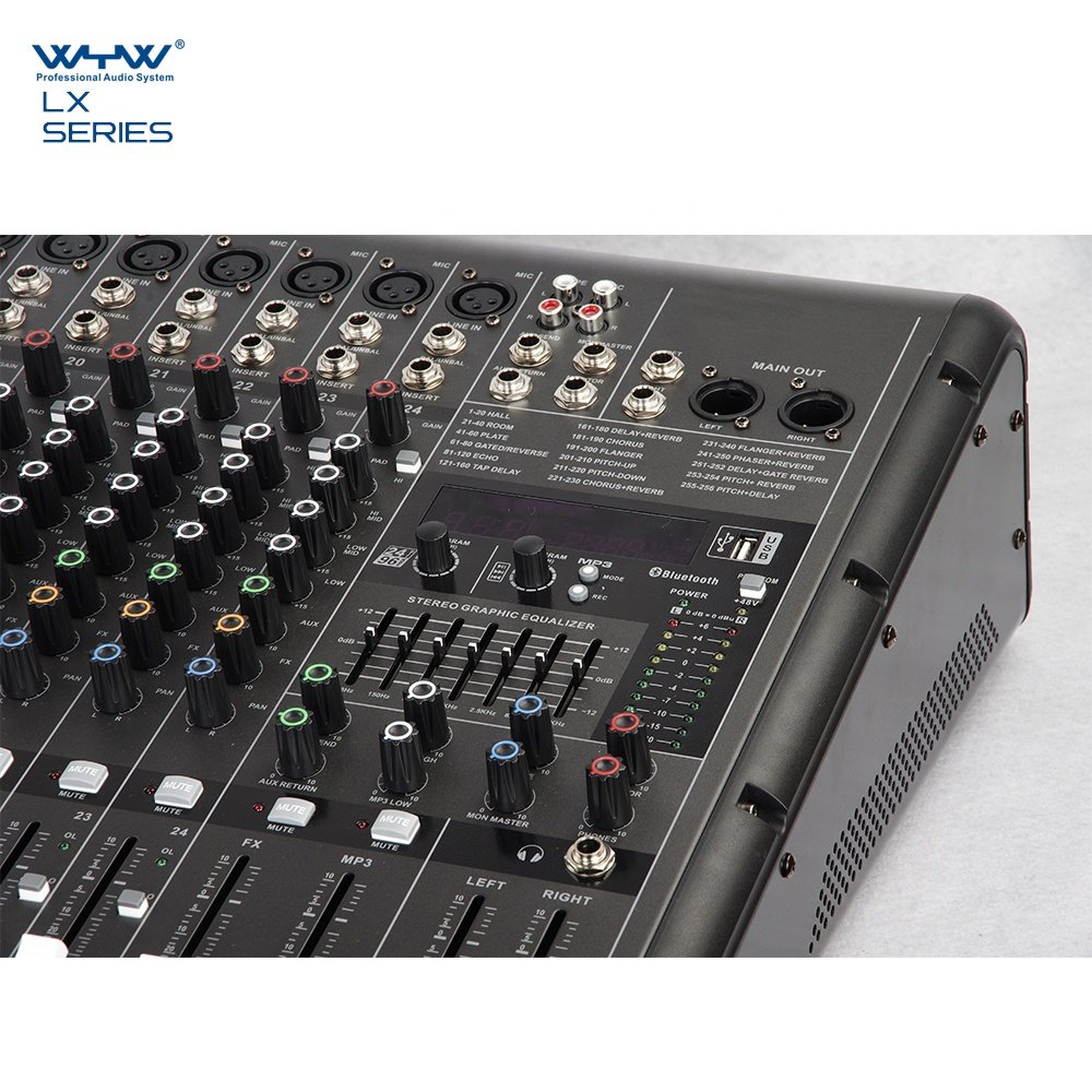 LXP-24FX Twenty-four Channels MP3 Recording audio Mixer