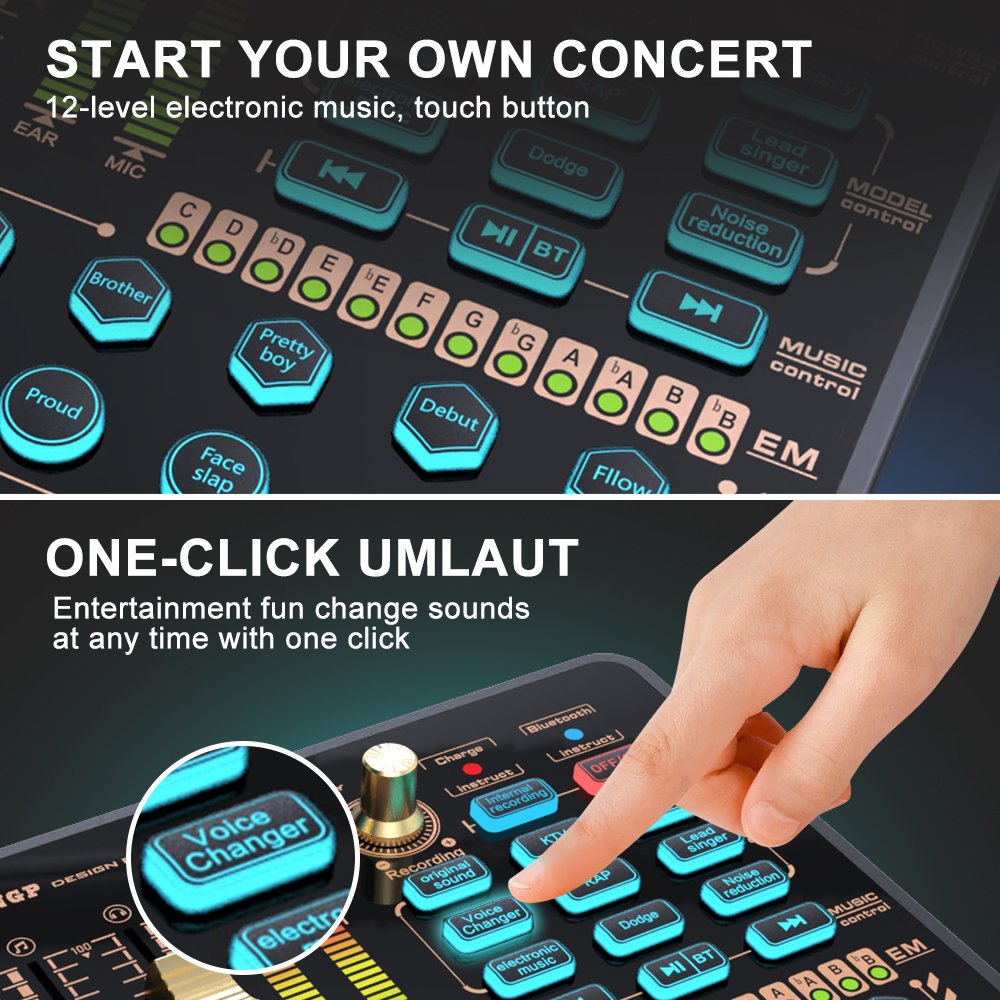 Sound Card V-H9 Noise Cancelling Recording podcast equipment audio interface Sound Card focusrite scarlett