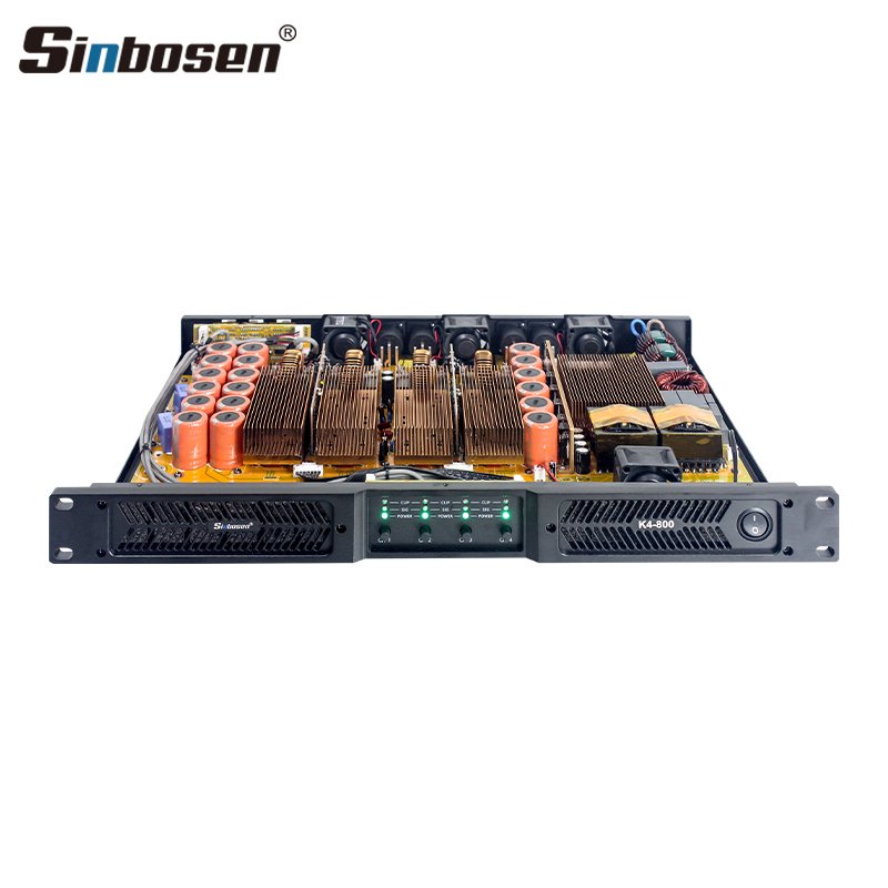 R-SMPS Stable Power Supply 1U Four Channel Amplifier 800W Digital Home Amplifier