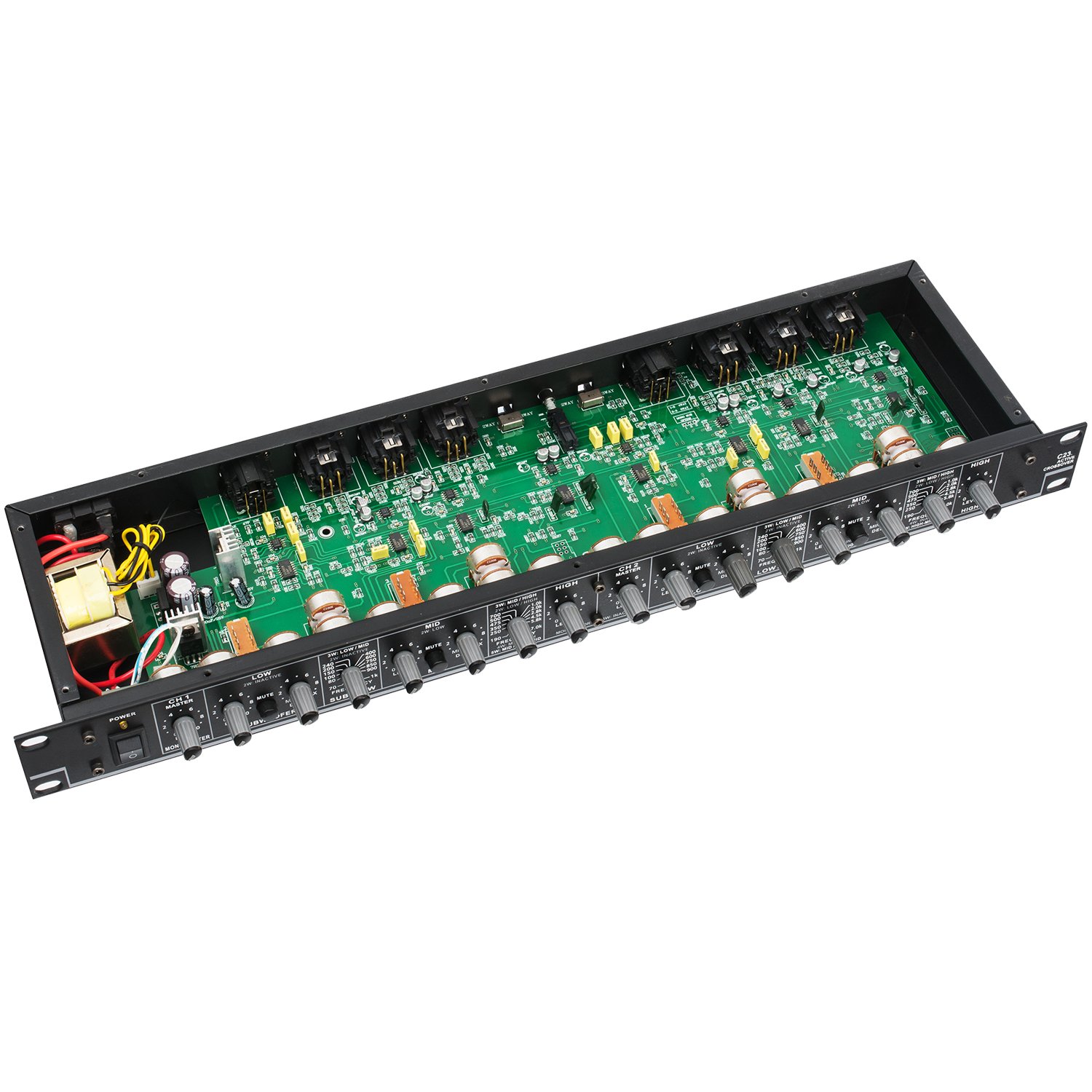 New Products high quality Audio Professional audio equipment digital stereo crossover audio Black metal audio c23