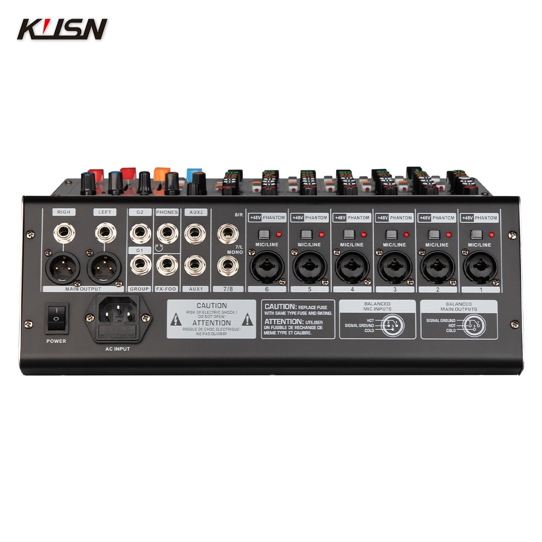 8 Channel 99 DSP Digital Mixer Professional Audio Mixing Console Mini Sound Mixer Soundcraft Console with Bluetooth MP3 USB