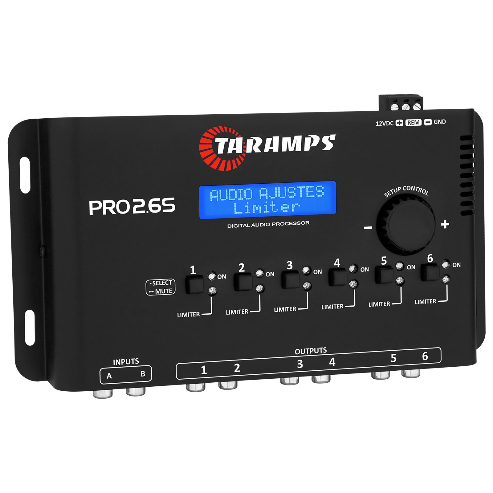 Taramps Pro 2.6S Digital Signal Processor Equalizer 3-band Graphic Equalization 6 Channels Limiter Adjustable Car Audio System