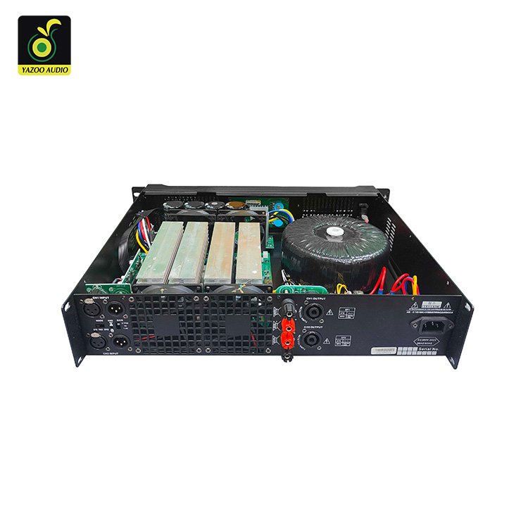 FP5000 Professional Audio Amplifier 2 x 1000W 2 Channels for Meeting Bar KTV Disco DJ Events Big Power Metal Shell