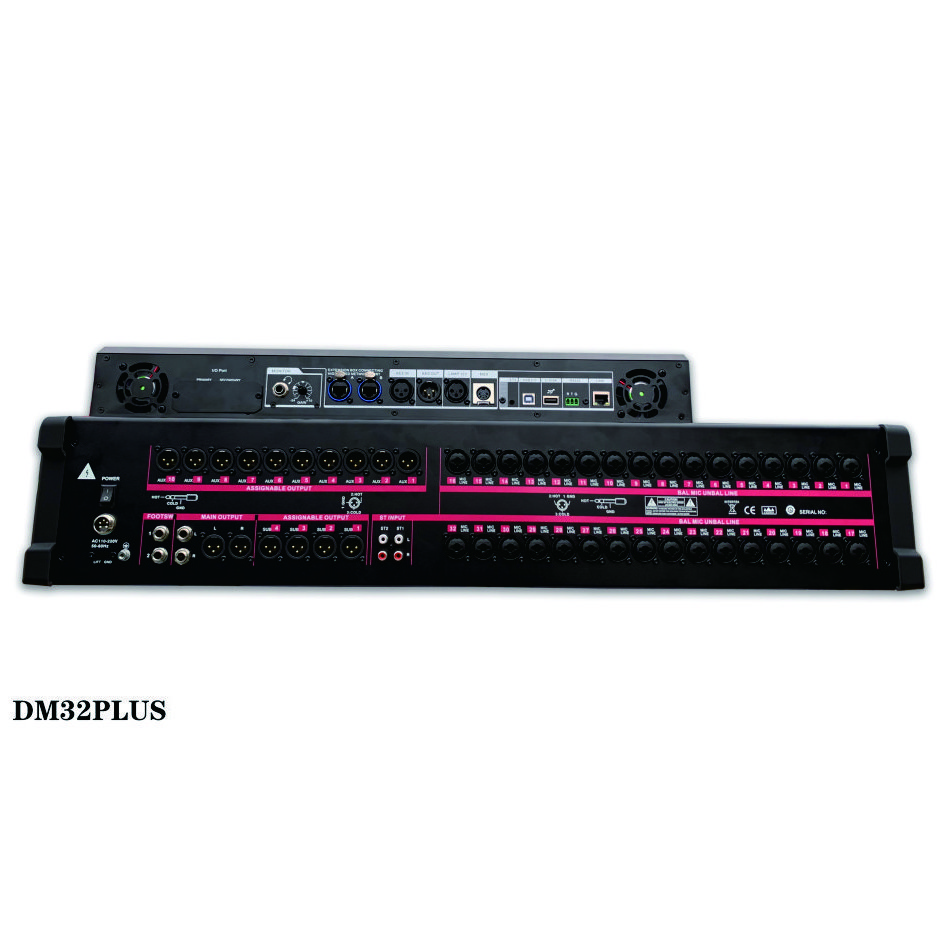 DM32-Plus 32 Channels Professional Audio Digital Mixer Sound Equipment With Touch Screen Support Multi-OS Operating System