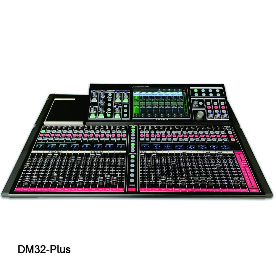 DM32-Plus 32 Channels Professional Audio Digital Mixer Sound Equipment With Touch Screen Support Multi-OS Operating System