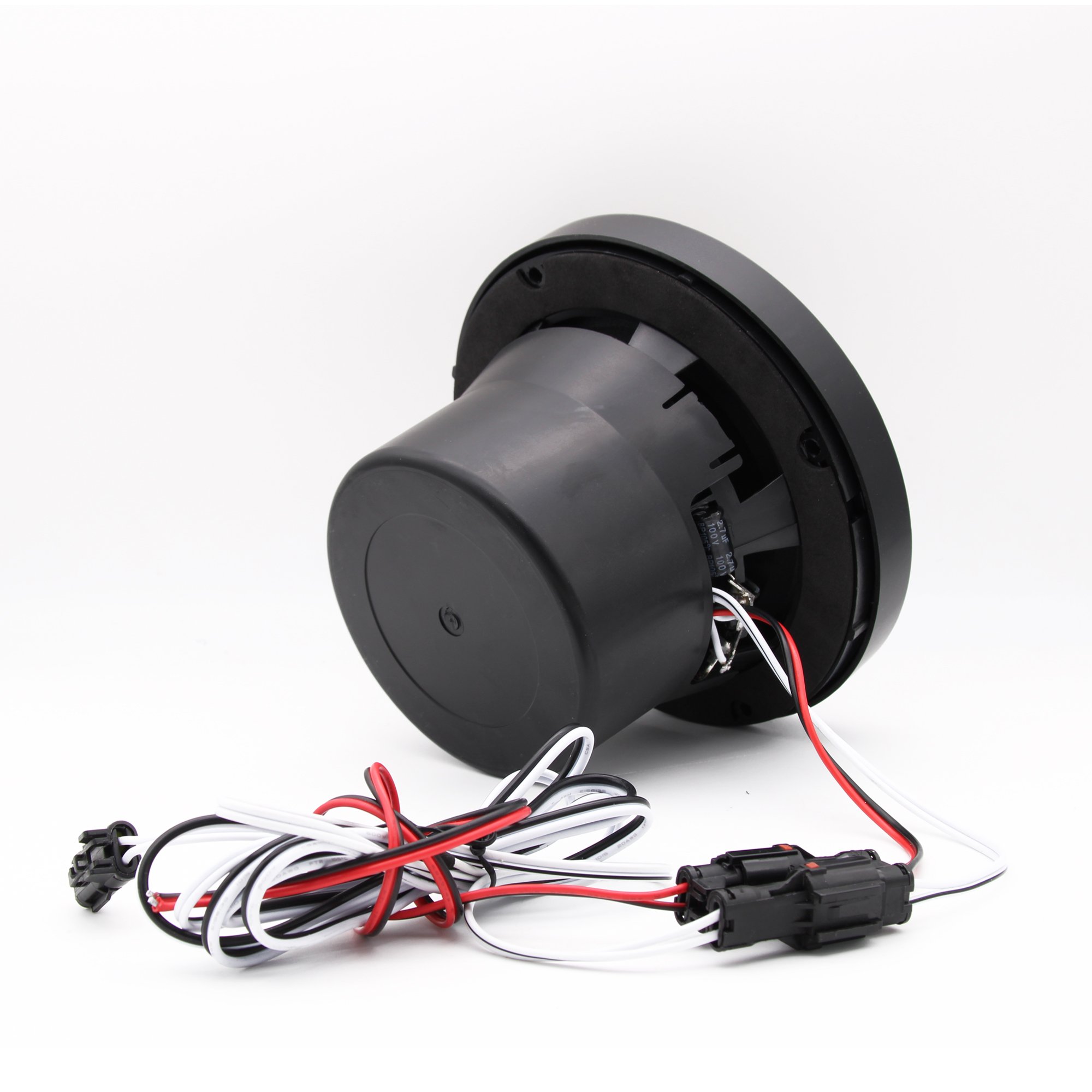 6.5 Inch LED Lamp Dual Marine Speakers-2 Way Weather Resistant Outdoor Audio Stereo Sound System with 200 Watt Power