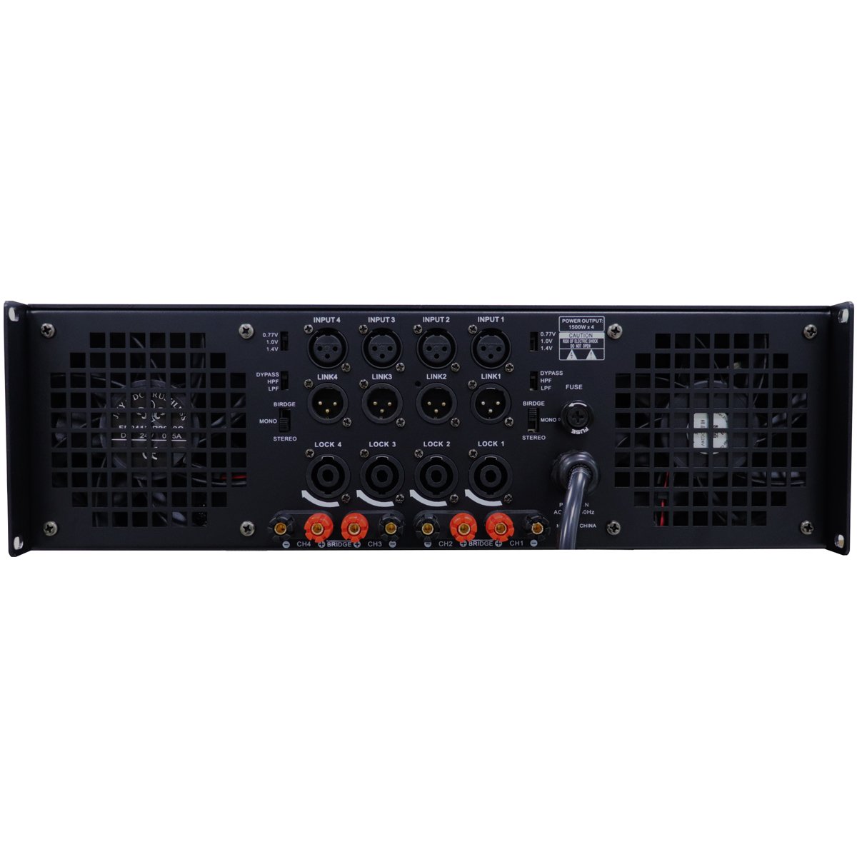 Factory Customization 1500watt Per Channels 4ch High Power Amplifier For Stage Performance