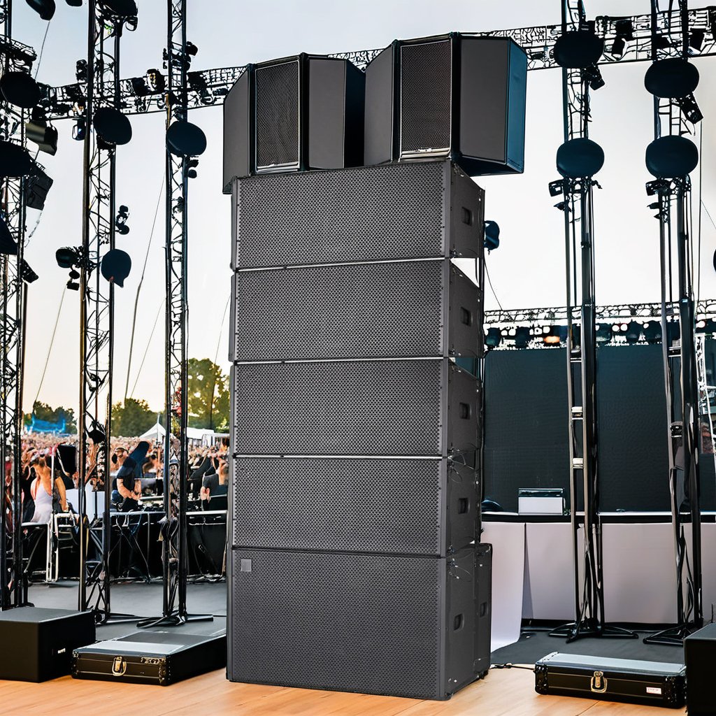 LA215 Professional Dual 15 inch line array speakers system 1200W-4800W two-way line array speakers for night club music speaker