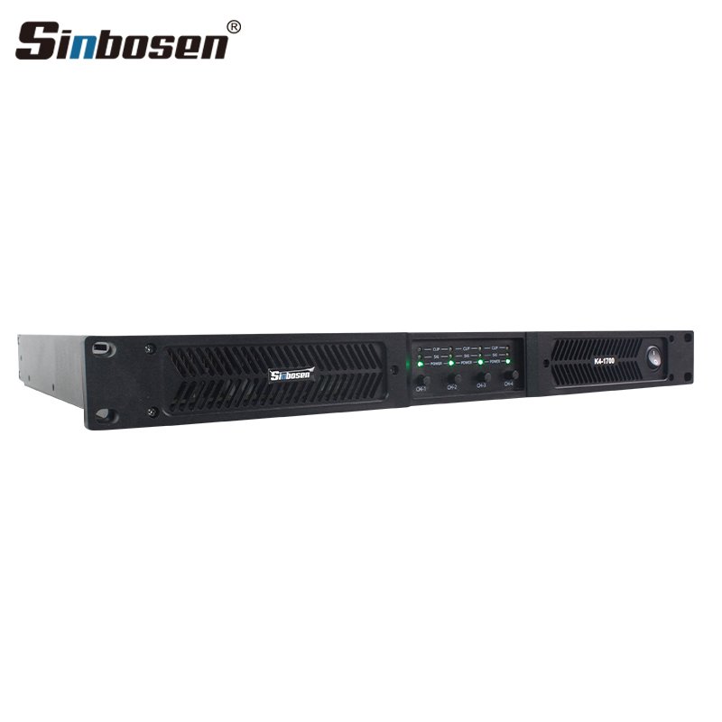 Professional 1u portable amplifier k series 4ch digital amplifiers smart sound equipment
