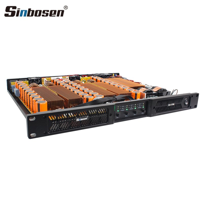 Professional 1u portable amplifier k series 4ch digital amplifiers smart sound equipment