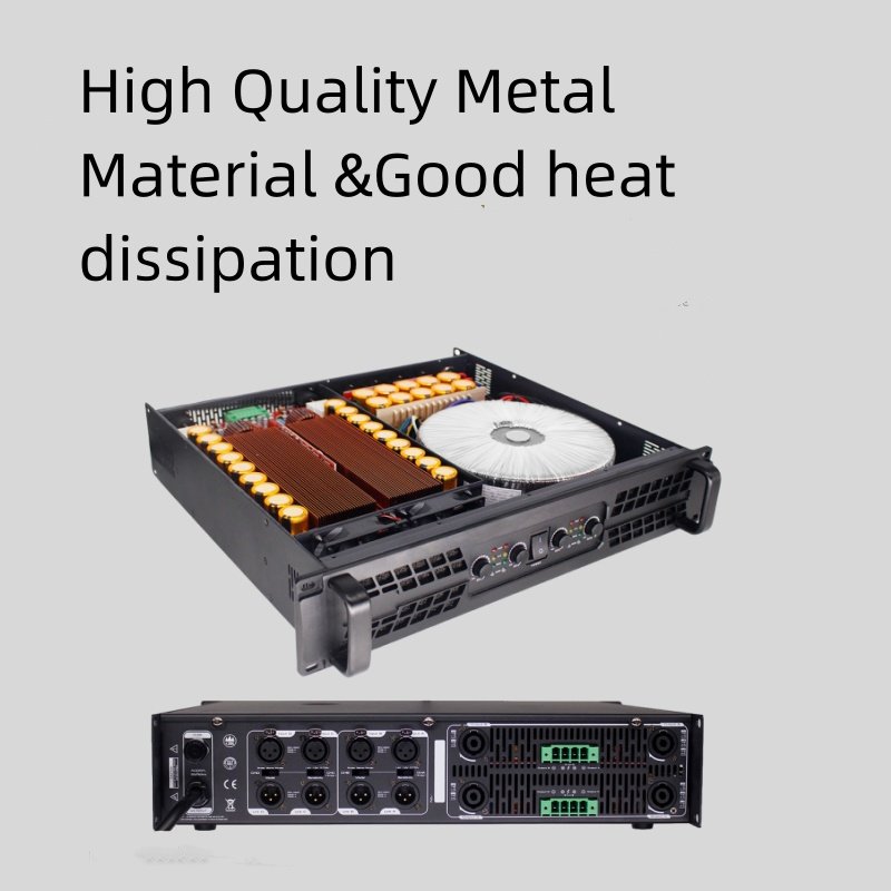 Outdoor Concert High Power Professional Four Channel 4*2650W Stage Amplifiers Speaker Power Amplifiers Module Audio DJ Amplifier