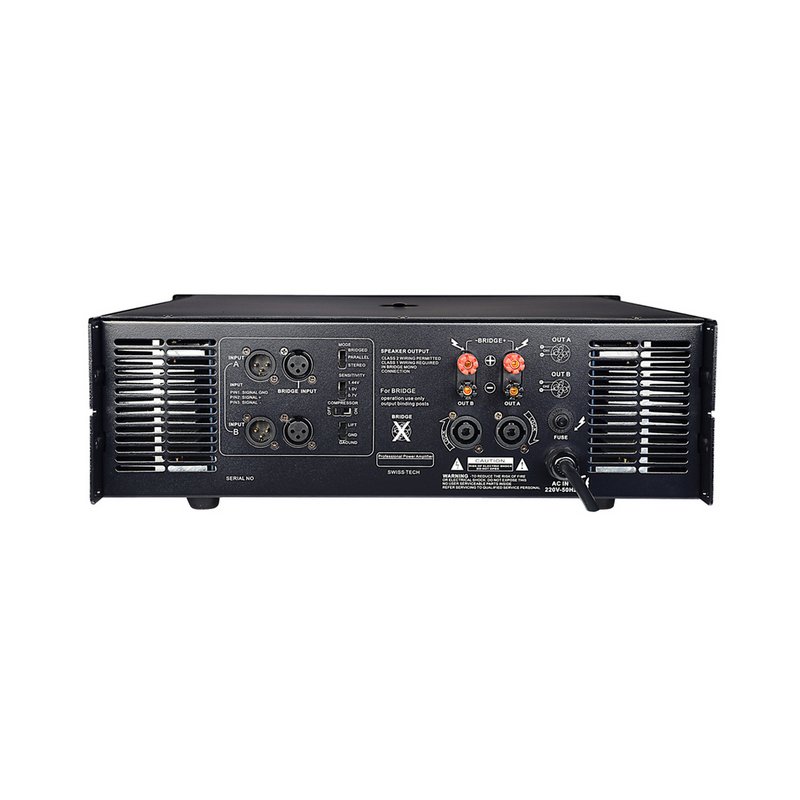 Class H 2 Channels Professional Audio Power Amplifier 1u Single Sound Track Power Amplifier