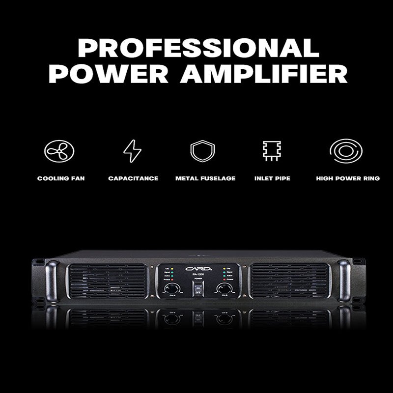 Class H 2 Channels Professional Audio Power Amplifier 1u Single Sound Track Power Amplifier