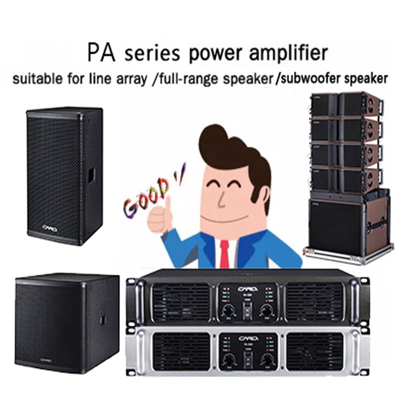 Class H 2 Channels Professional Audio Power Amplifier 1u Single Sound Track Power Amplifier