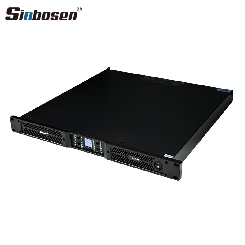 Professional Gan Class D D4-3500 Temperature Led Display Sound System Digital Amplifier