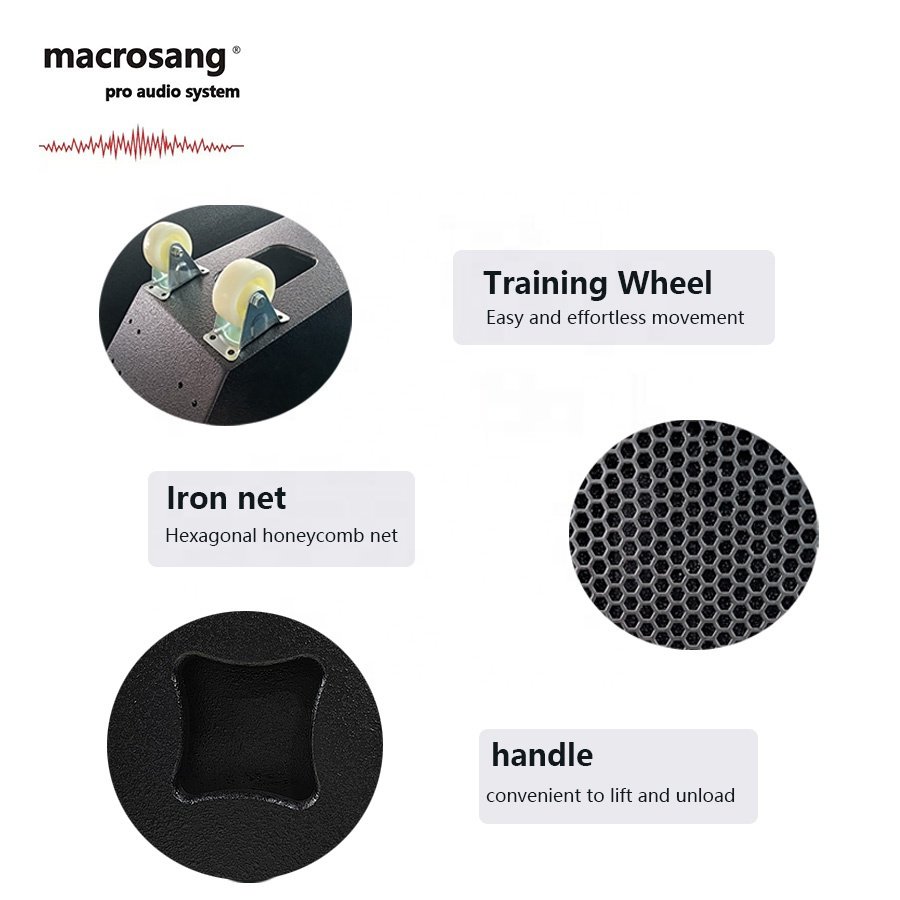 4*8inch full range speaker stage live show profesional loudspeakers PA sound system Macrosang YN-408