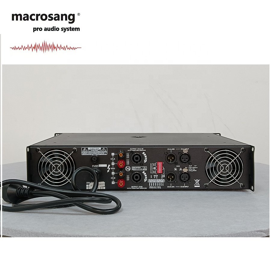 2-channel 800w professional power amplifier stage amplifier class AB audio power amplifier