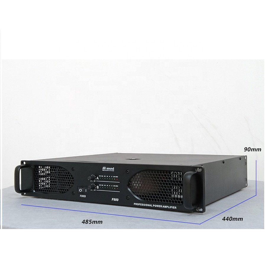 2-channel 800w professional power amplifier stage amplifier class AB audio power amplifier