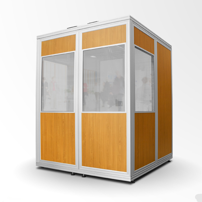 Exhibition trade show event tabletop translation movetabvle foldable Detachable portable 2 person people translation booth