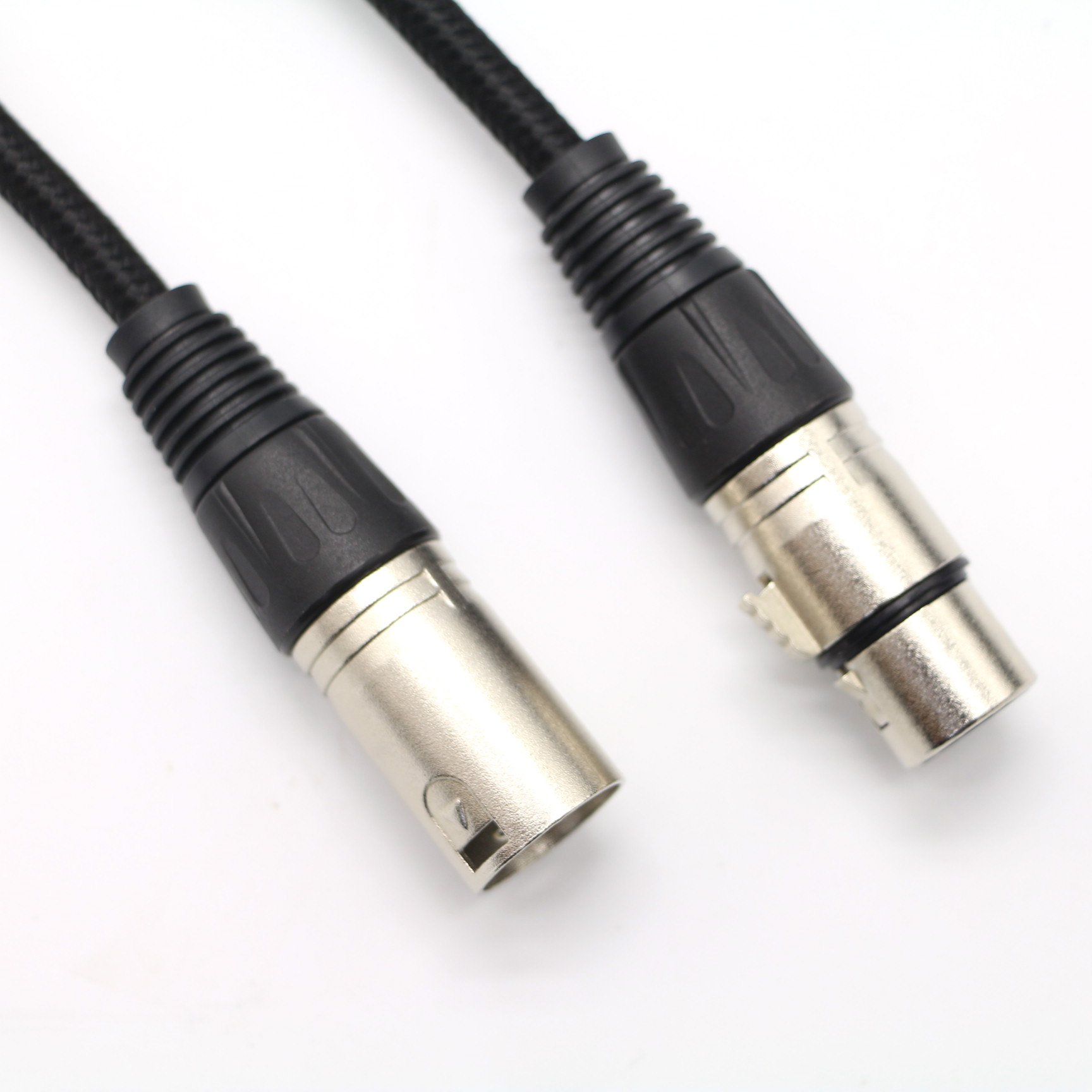Premium Balanced Microphone Cable with 3-Pin XLR Male to Female Mic Speaker Cable with Black Color for Audio Equipment