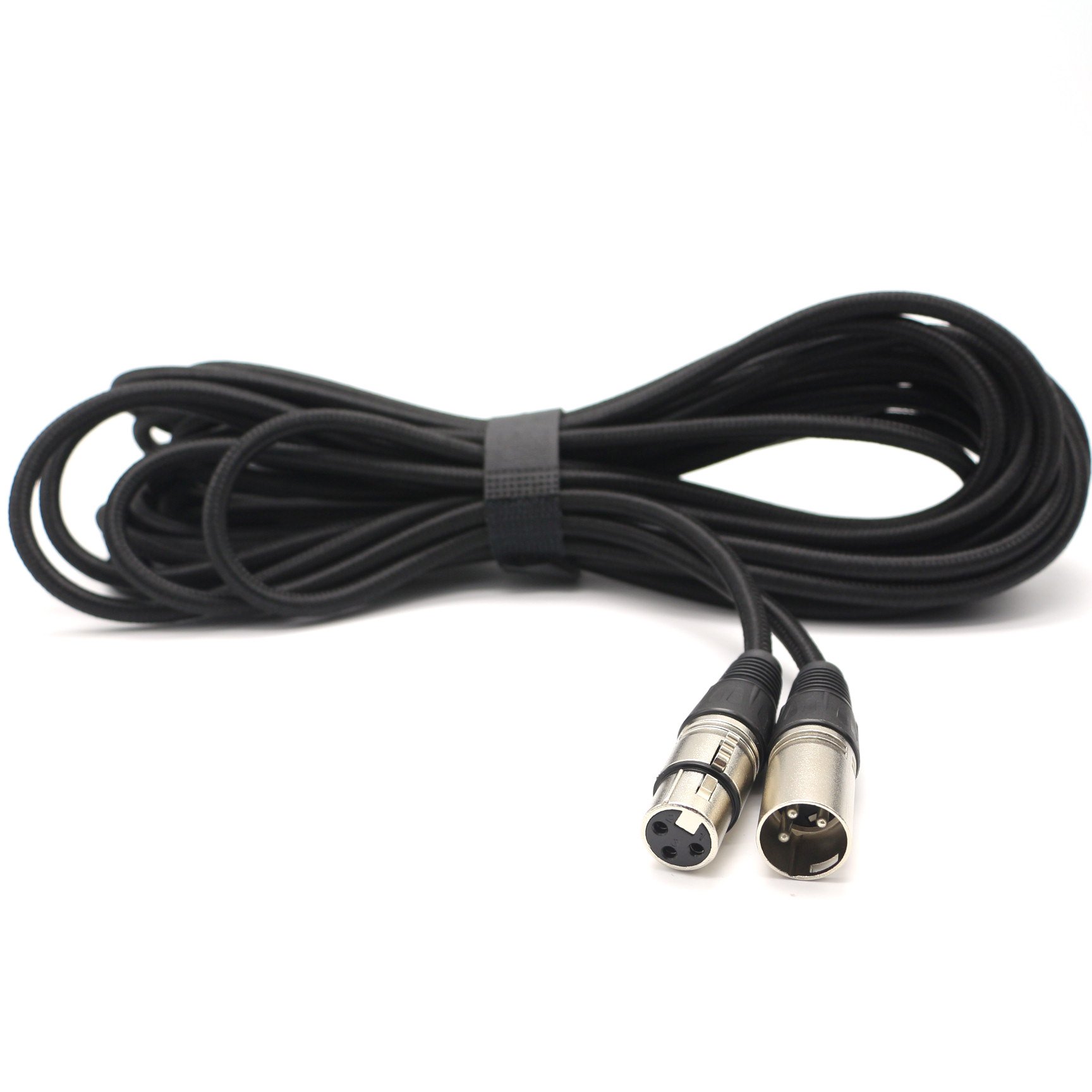 Premium Balanced Microphone Cable with 3-Pin XLR Male to Female Mic Speaker Cable with Black Color for Audio Equipment