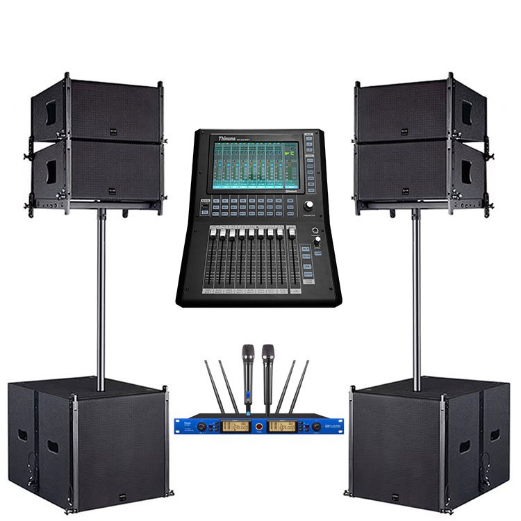 Thinuna MX-D20-WIFI 9" Touch Screen 20 Channel Professional Audio Video Lighting USB Recorder WiFi Control Digital Mixer