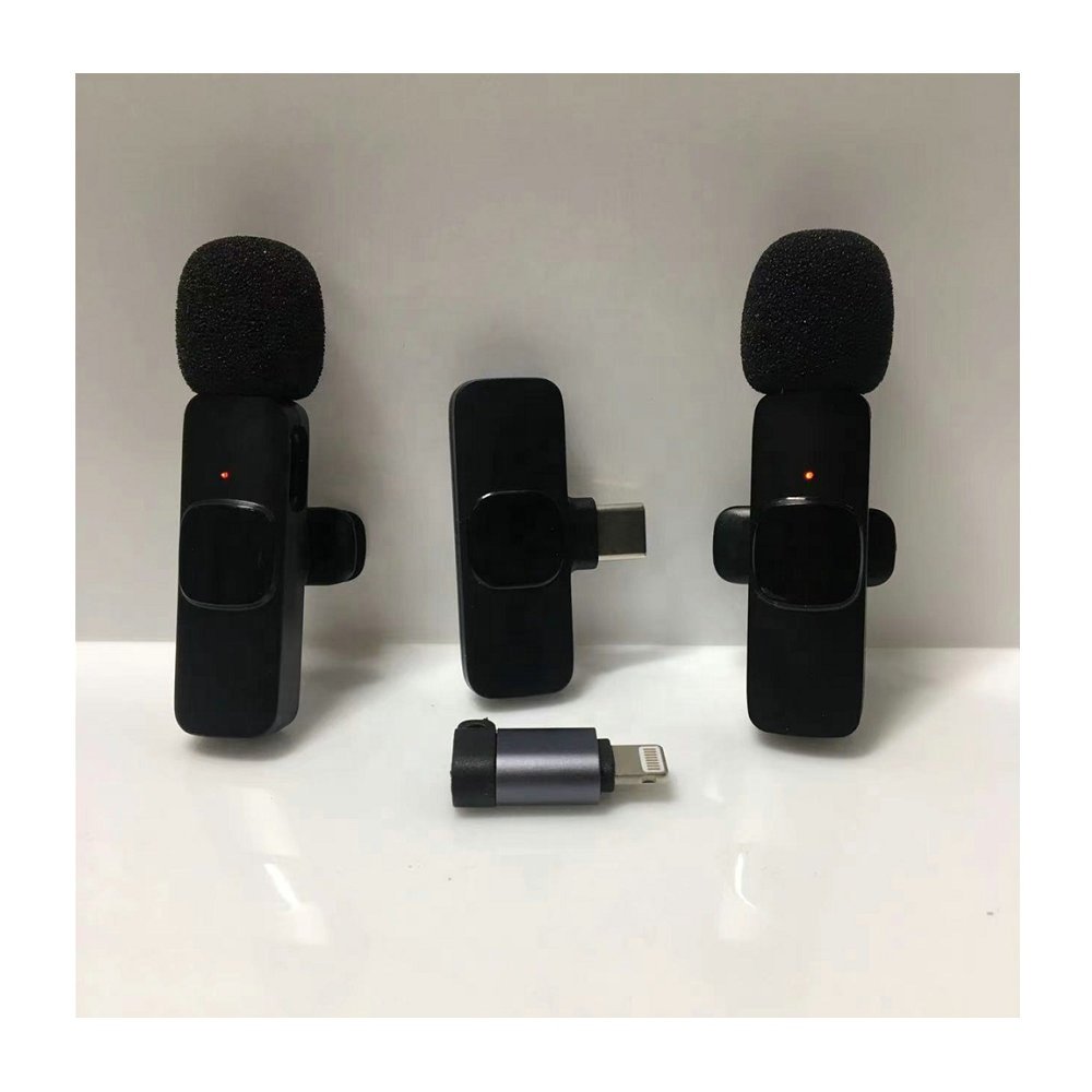 Professional Sound Equipment Microphone K9 With Type C Smartphones And Lightning Port wireless professional tie microphone