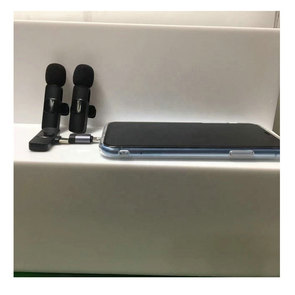 Professional Sound Equipment Microphone K9 With Type C Smartphones And Lightning Port wireless professional tie microphone