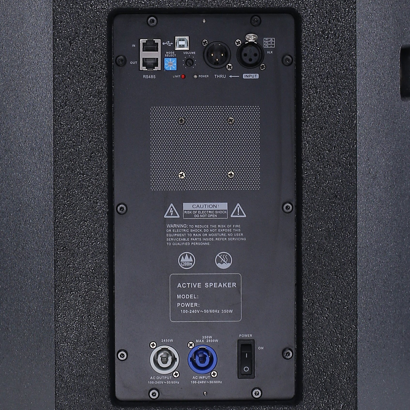15 inch Active Speaker System PA professional audio, video with DSP Amplifier 1400 Watts Peak DSL-15DSP