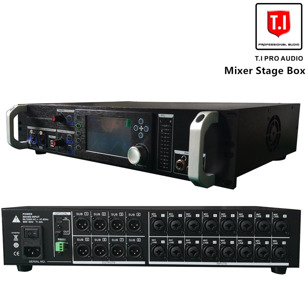 Wholesale 24 channel digital mixer Audio dj controller sound console stage equipment system