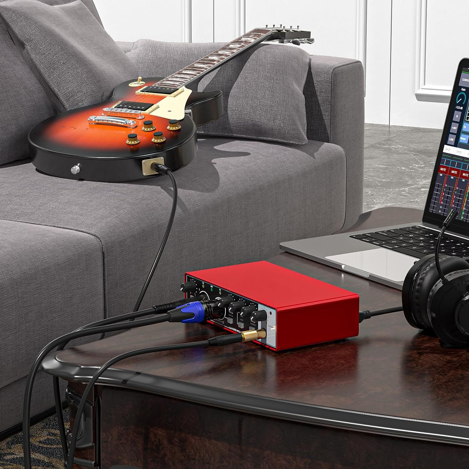 Factory Custom Logo Studio Podcast Kit Equipment USB Soundcard Audio Interface Mini Sound Card Hub Professional Sound Cards