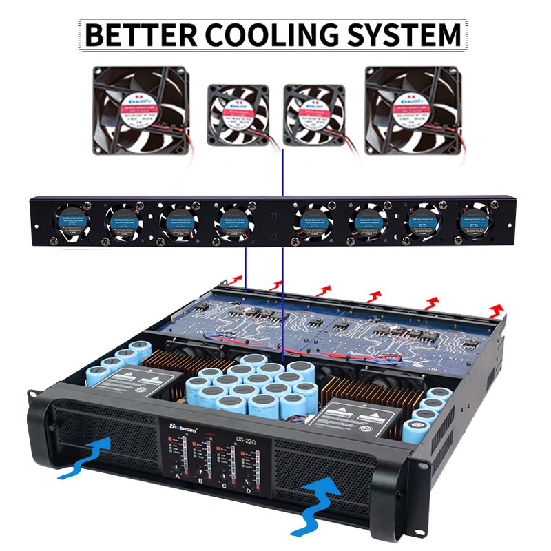 Sinbosen DS-22Q sound system speaker box dj amplifying dj amplifier 10000 watt professional amplifier