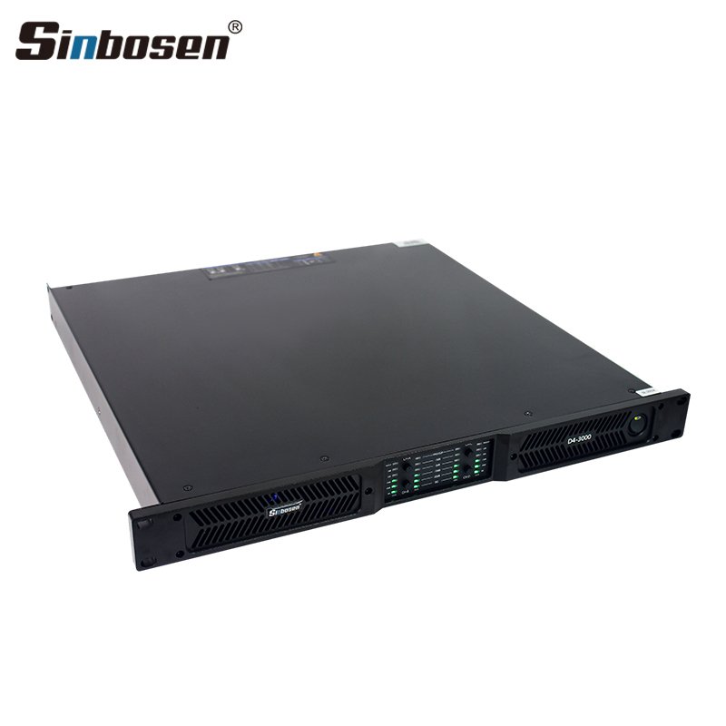 D4-3000 professional audio 1u class d 3000w outdoor power amplifier 2 ohm