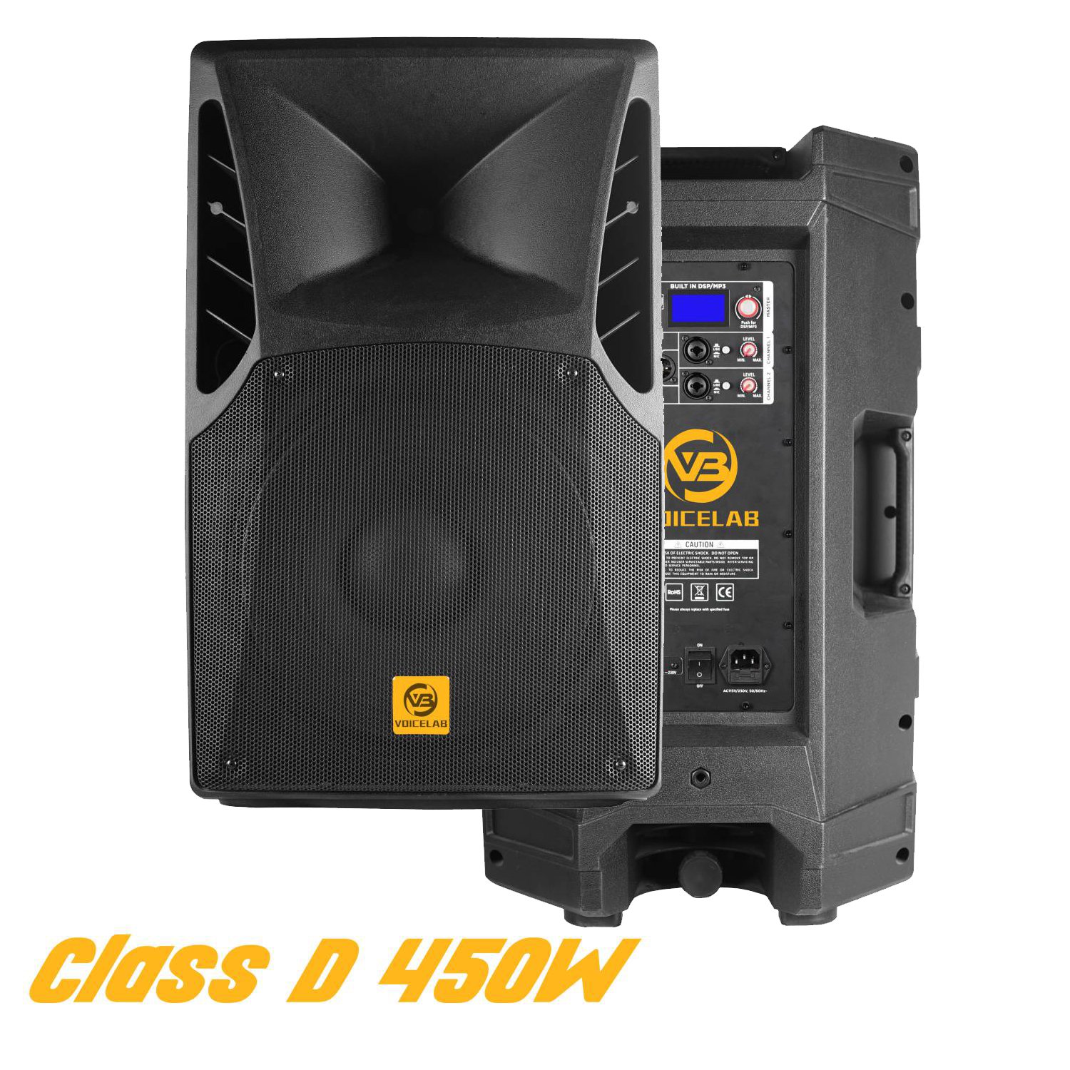 Chinese factory 15 Inch Powered Speakers Active Digital Power Amplifier System professional audio