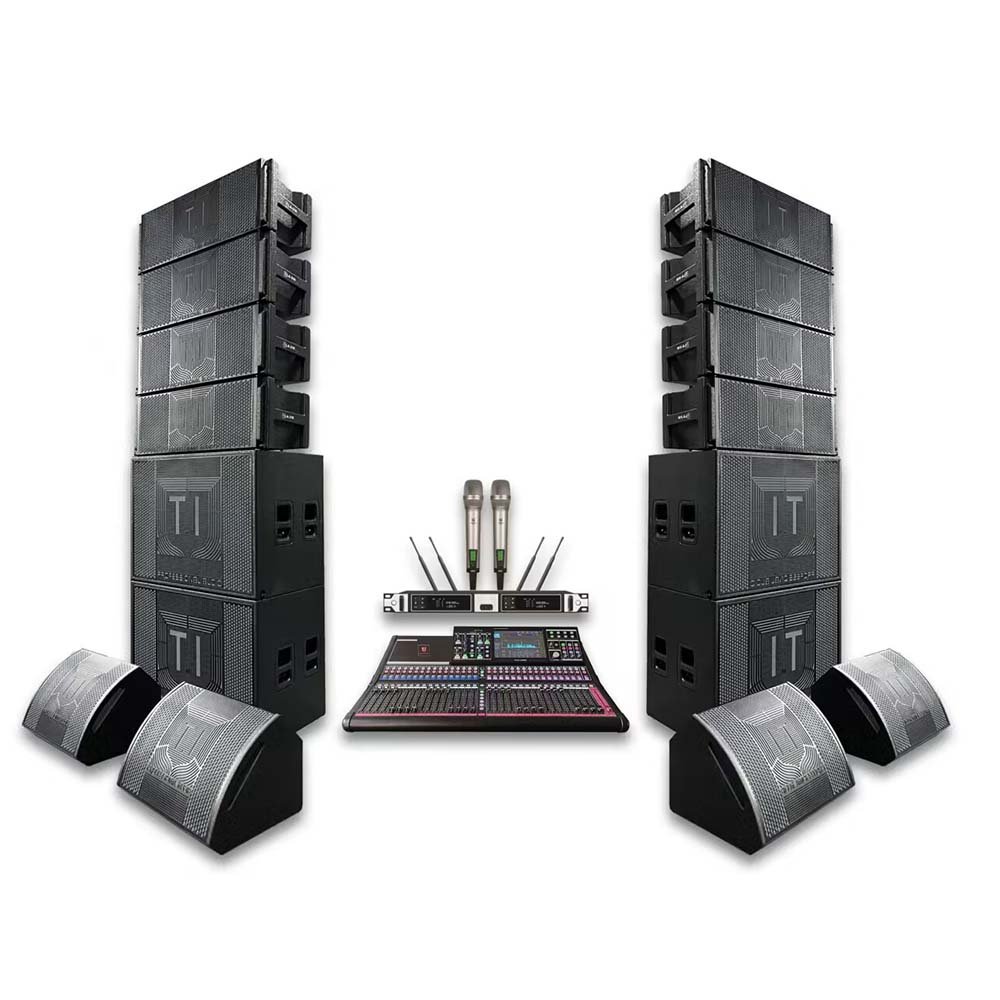 T.I Pro Audio 10" Passive Line Array Loudspeaker System with Powerful Drivers for Profound Sound Equipment