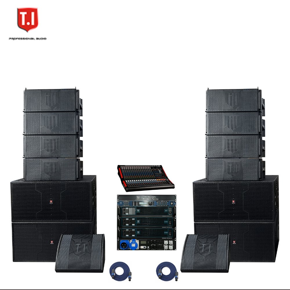 T.I Pro Audio 10" Passive Line Array Loudspeaker System with Powerful Drivers for Profound Sound Equipment