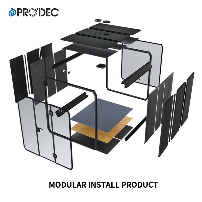 Soundproof Cabin Portable Voice Audio Recording Office Pods