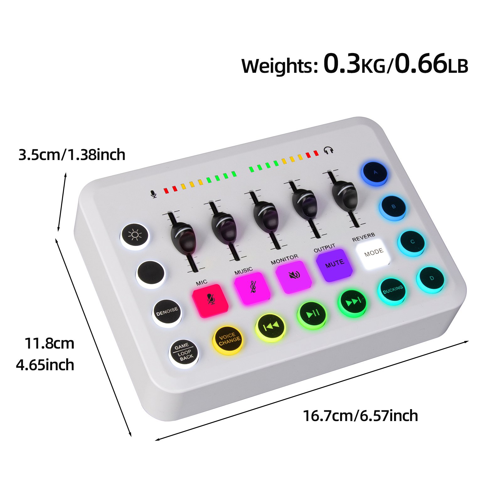 F11 Wireless Karaoke Sound Card Live Broadcasting and Recording Sound Mixer with USB Interface for Mobile Phone & PC