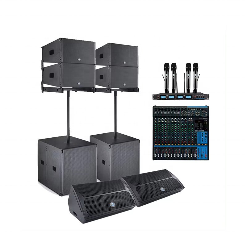 Speakers outdoor system professional audio active line array speakers for Indoor Stadium/Outdoor Venues/Gymnasium/Arena/Pub/KTV