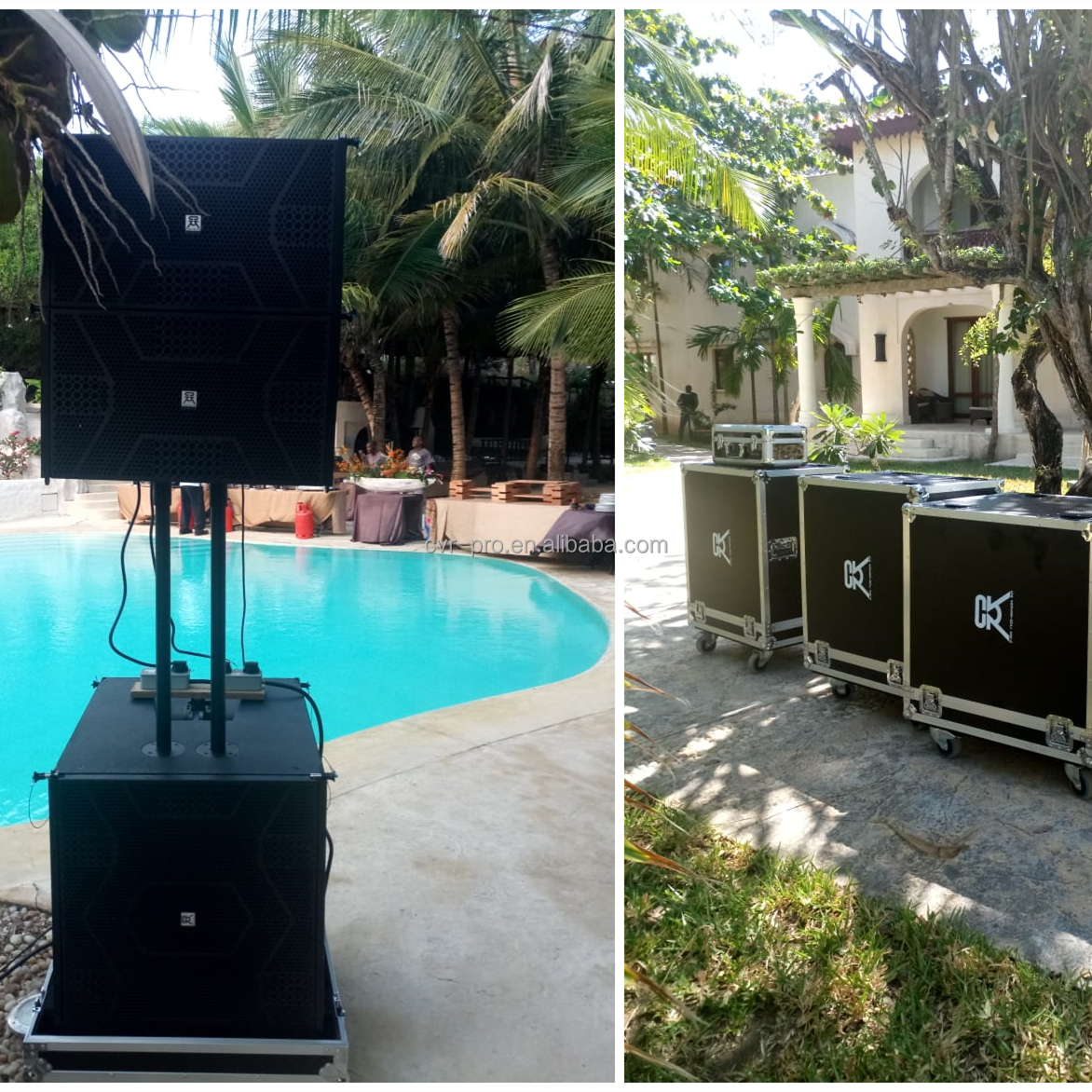 Cvr professional 21" outdoor events powered line array subwoofer sound equipment/sound system